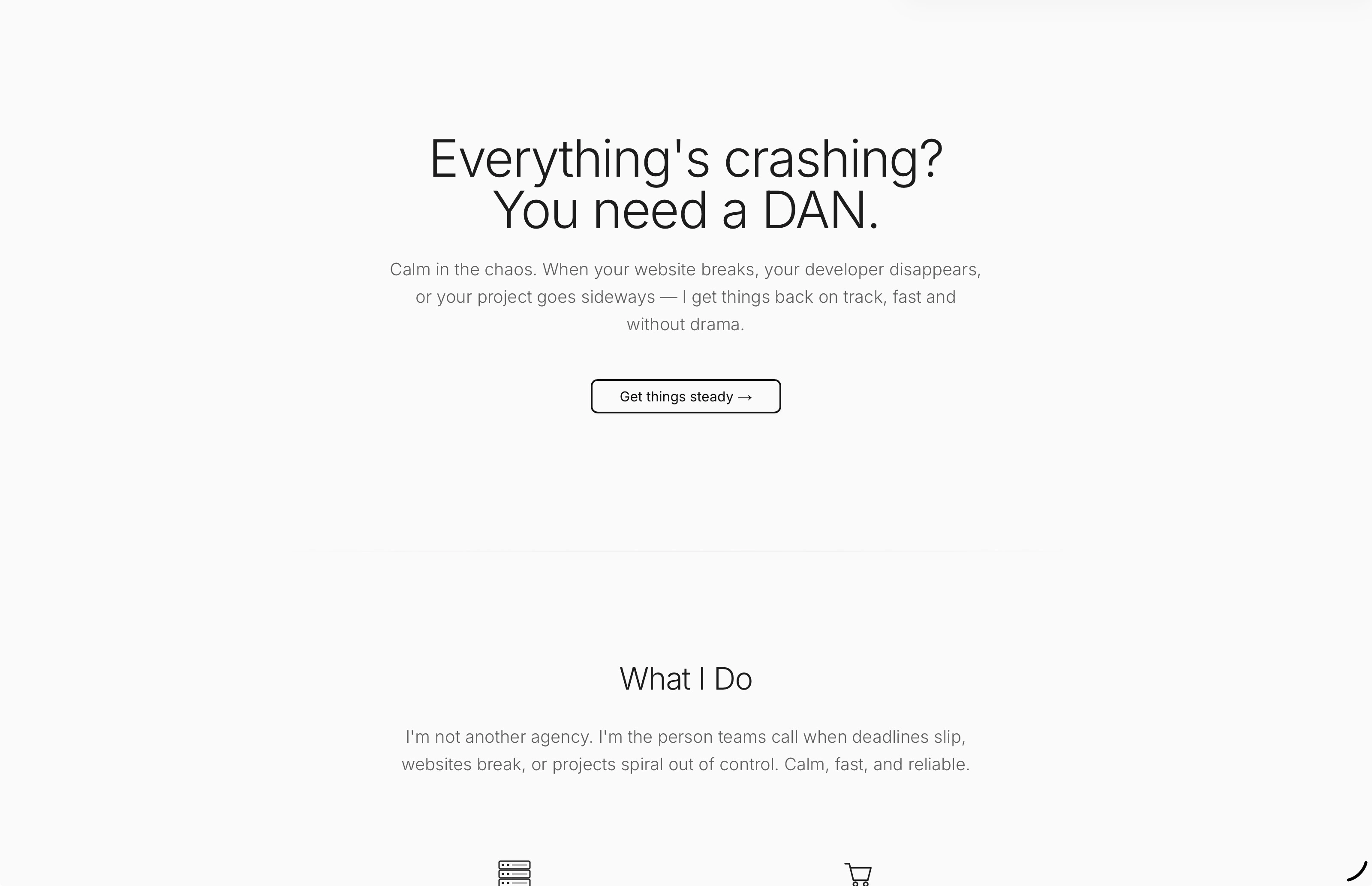 Screenshot of NEED a DAN project